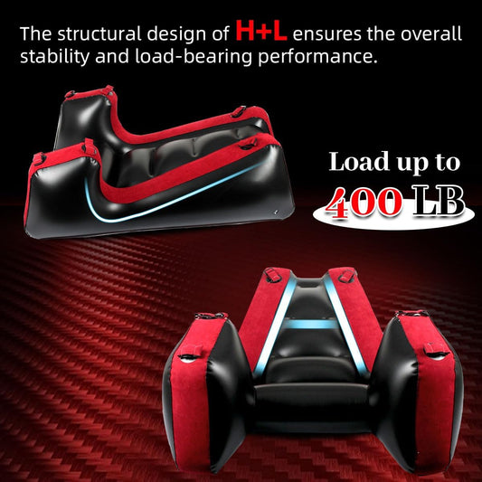 Sex Furniture Inflatable Sofa Bed with Handcuffs Bondage Gear for Couples