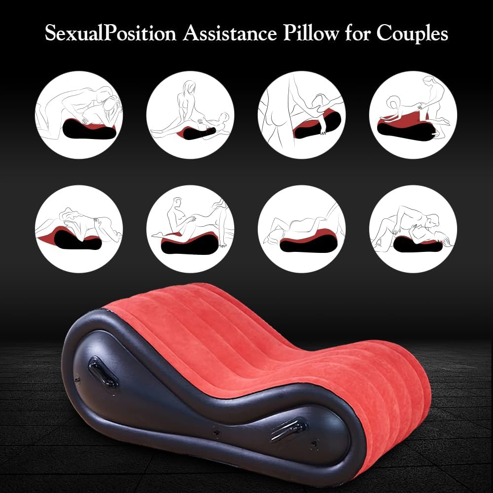 Reinforced Explosion-proof Inflatable Sex Sofa with Air Pump