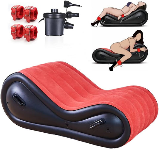 Reinforced Explosion-proof Inflatable Sex Sofa with Air Pump