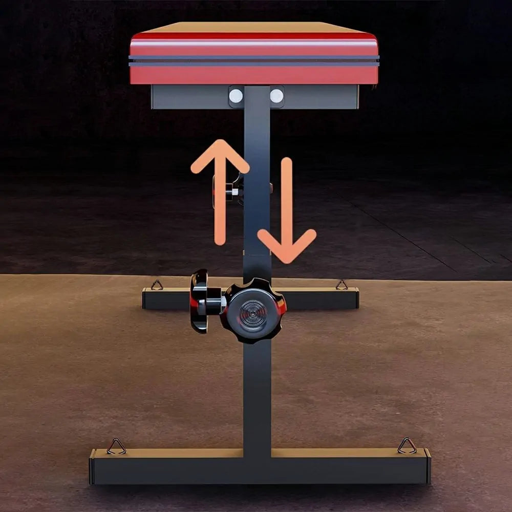 Adjustable-Height Sex Bench With Wrist Straps