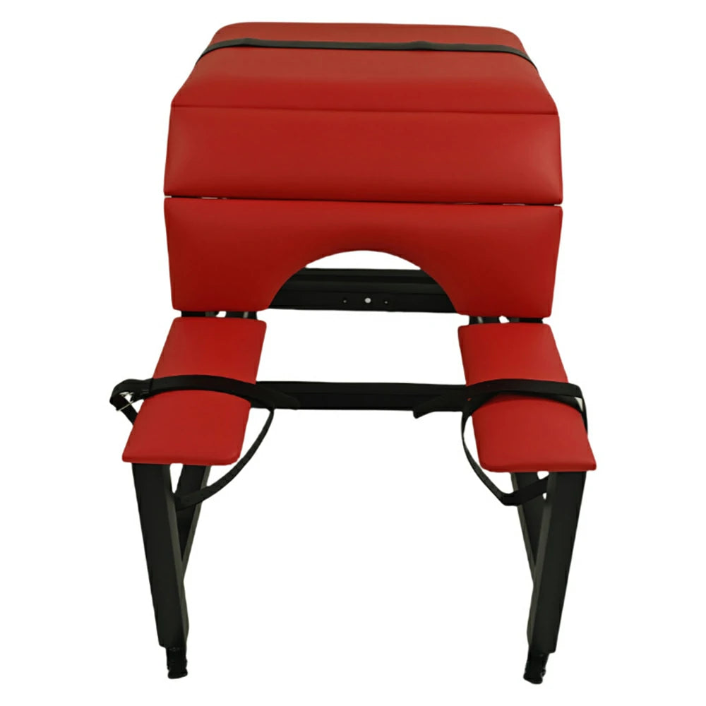 Black and red Tantra sex chair with sex machine and dildo