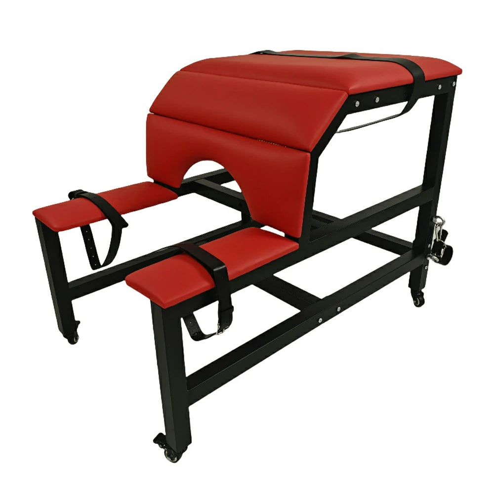 Black and red Tantra sex chair with sex machine and dildo