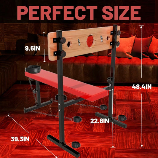 Bondage Furniture Sex Bench with Cuffs for Couples Adult Games