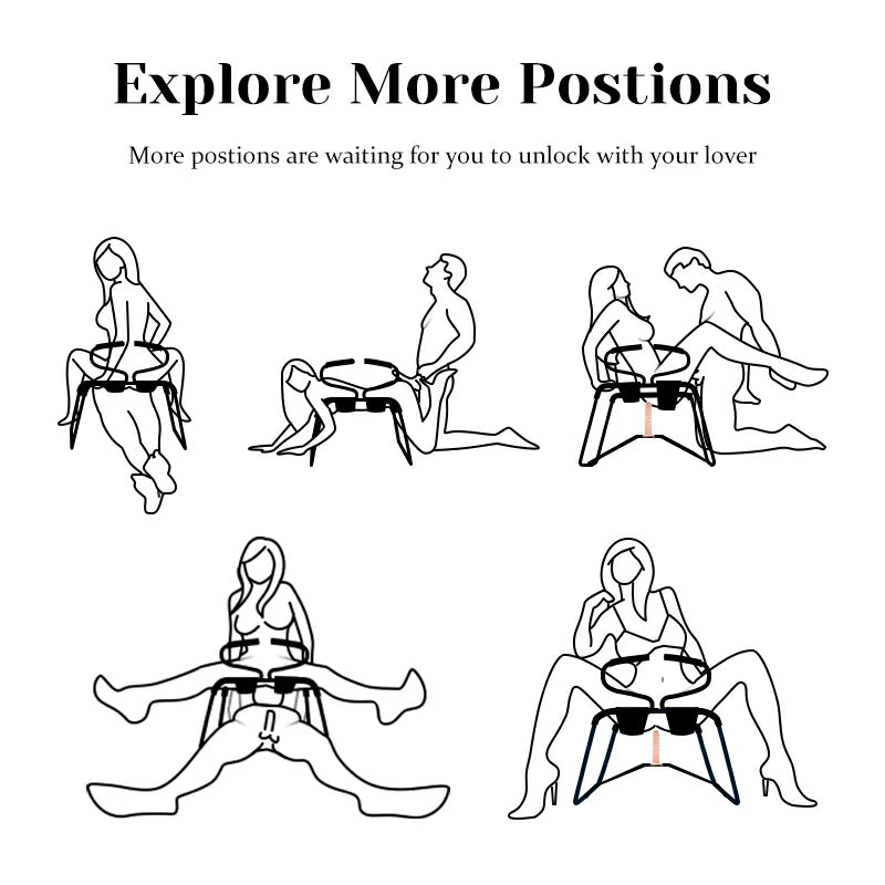 Dark Red Sex Chair with Central Base and Armrests Dildo Chair