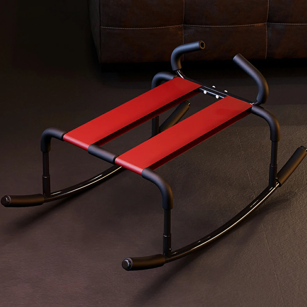 Elastic Sex Chair with Armrests and Dual Elastic Straps