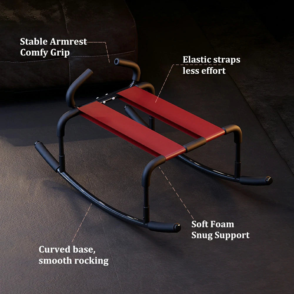 Elastic Sex Chair with Armrests and Dual Elastic Straps