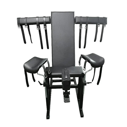 Heavy-Duty Sex Bench With Wrist Straps And Sex Machine