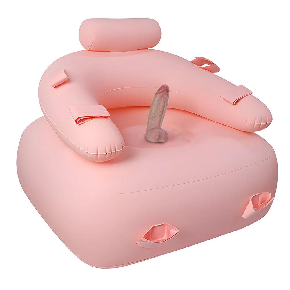 Inflatable Sex Chair With Pump And Dildo