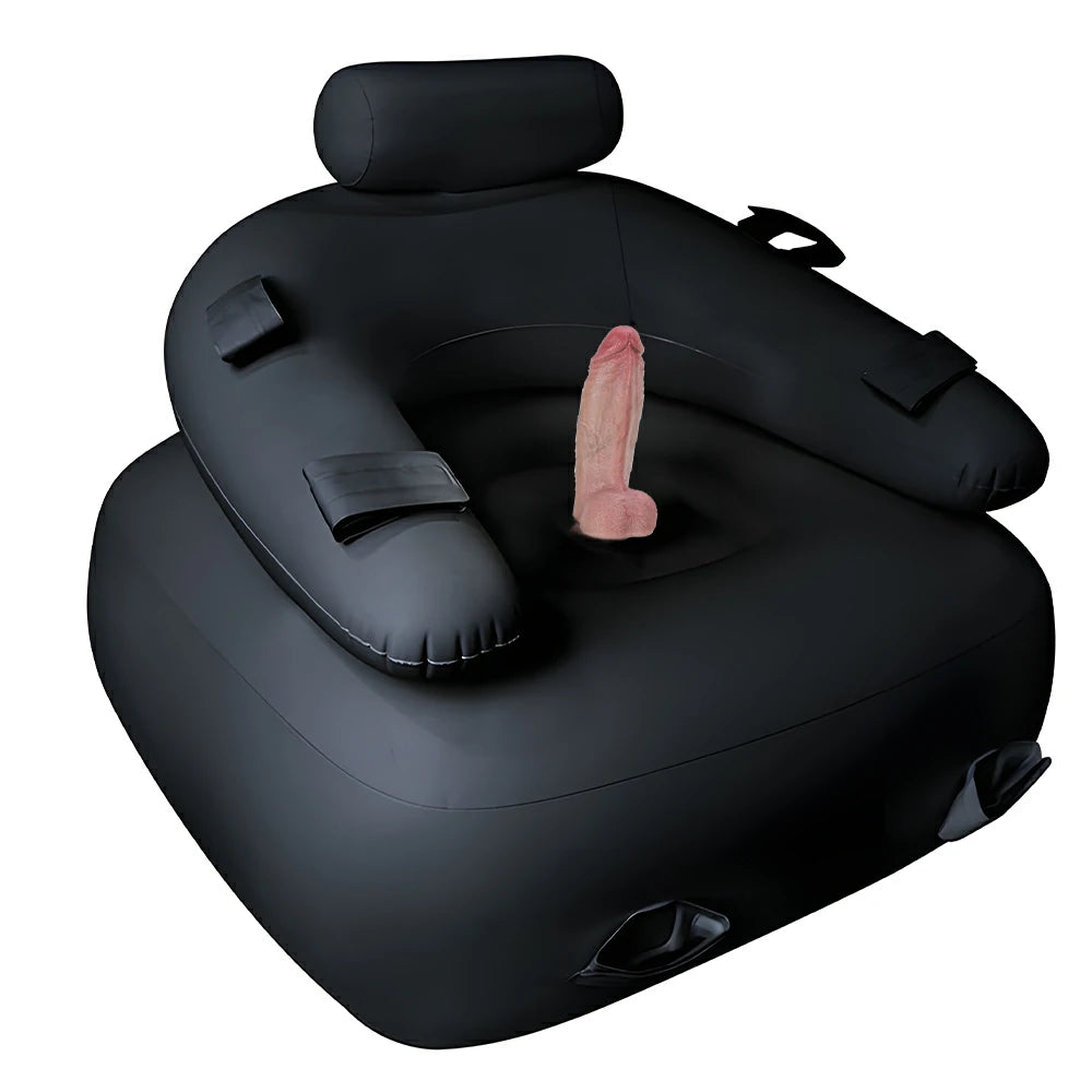 Inflatable Sex Chair With Pump And Dildo