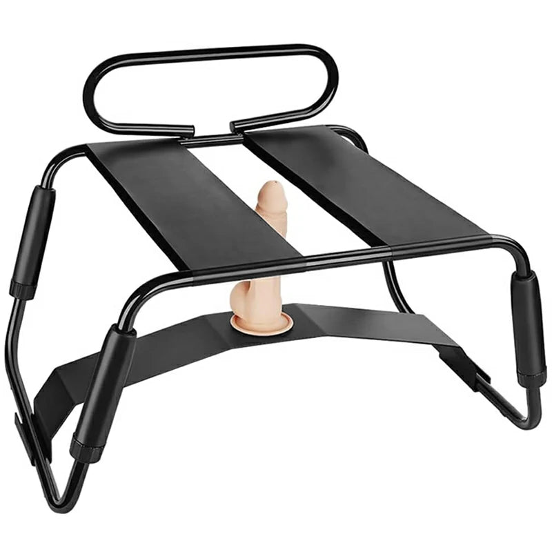 Large Bouncing Sex Chair with Suction Cup Dildo and Armrests