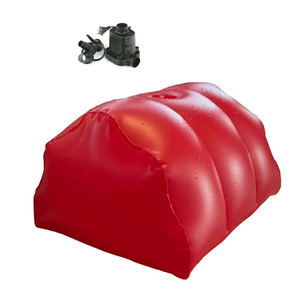 Red Inflatable Sex Stool With Pump And Dildo