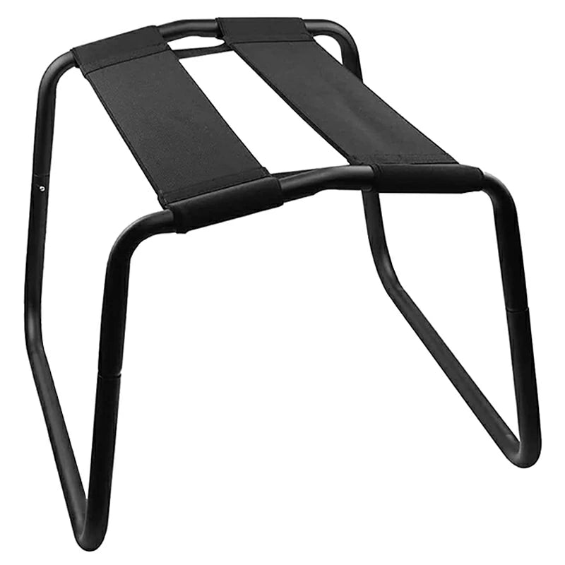 Black Elastic Sex Chair with Two Elastic Straps