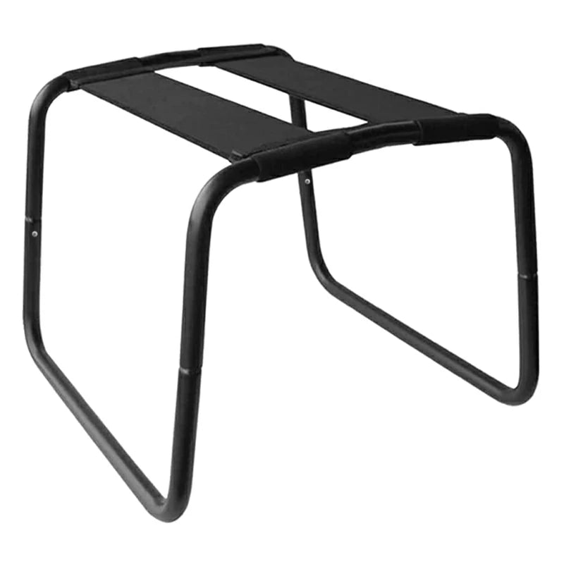 Black Elastic Sex Chair with Two Elastic Straps