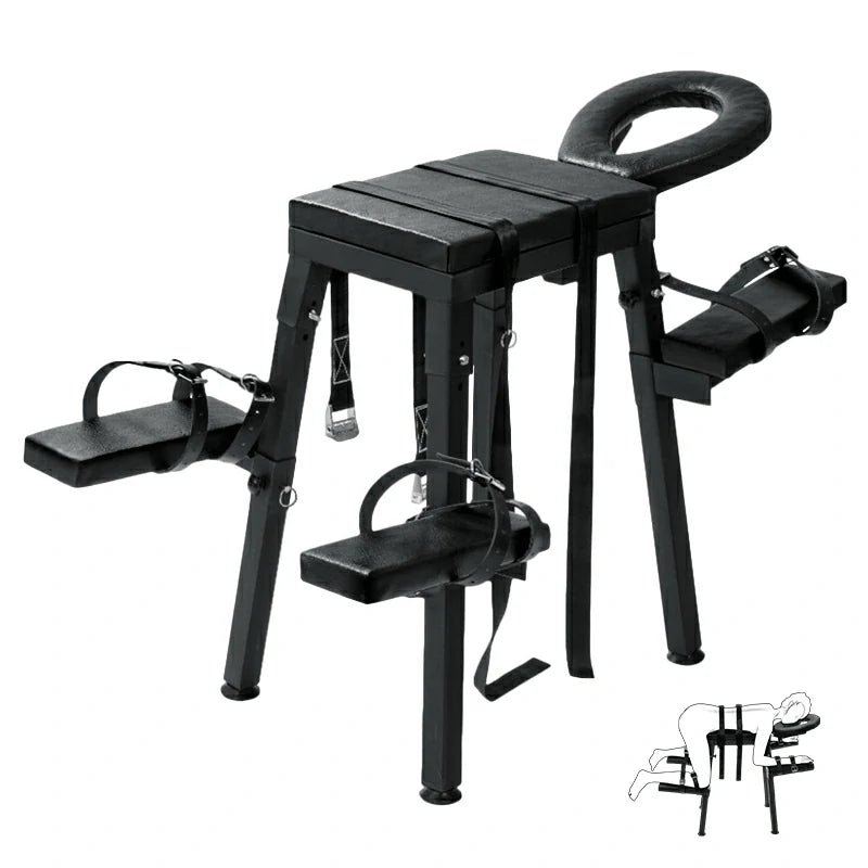 Sex Bench with Adjustable Wrist Straps