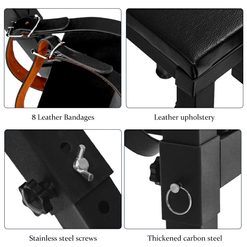 Sex Bench with Adjustable Wrist Straps