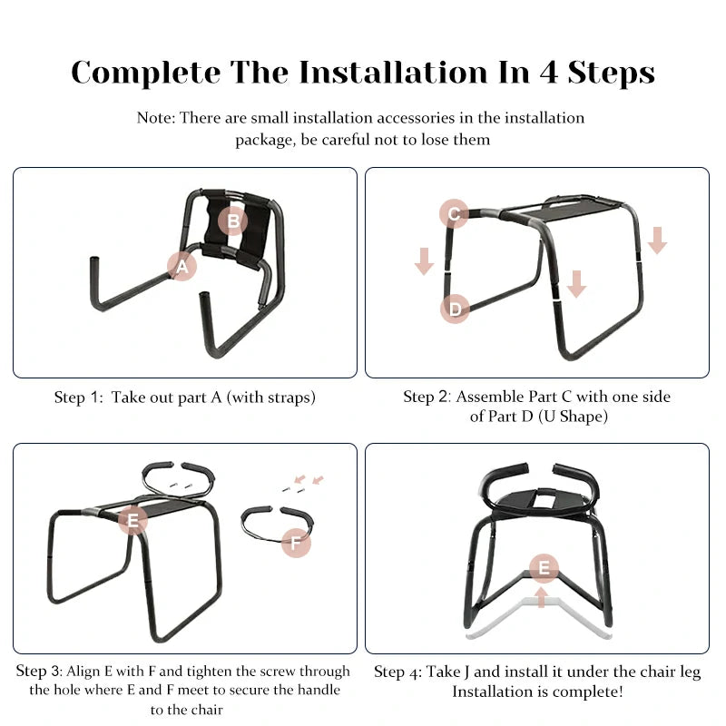 Portable Sex Chair with Armrests and Arch Bridge Dildo Chair