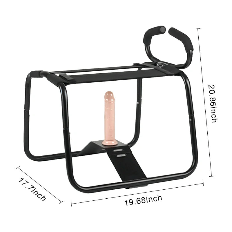 Portable Sex Chair with Armrests and Arch Bridge Dildo Chair