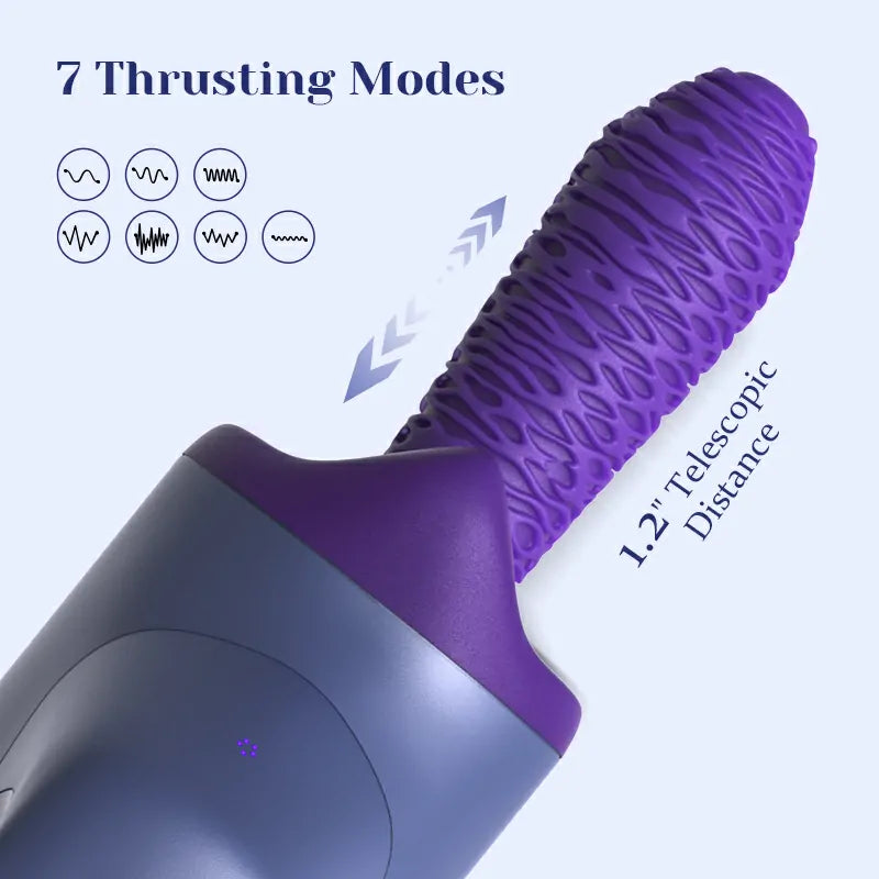 Portable Motorized Sex Machine With Thrusting Vibration Heating