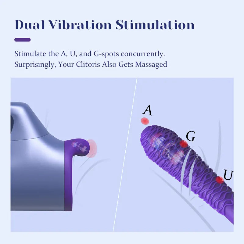 Portable Motorized Sex Machine With Thrusting Vibration Heating
