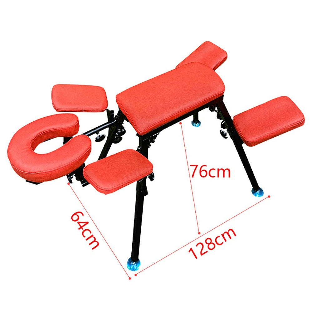 Stable Restraint Bench With Headrest And Wrist Straps