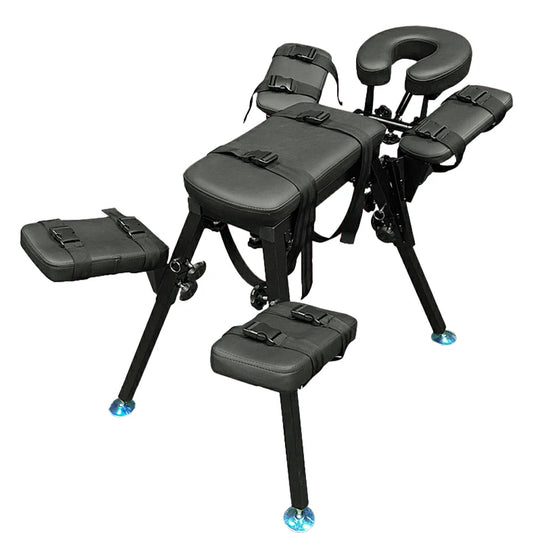 Stable Restraint Bench With Headrest And Wrist Straps