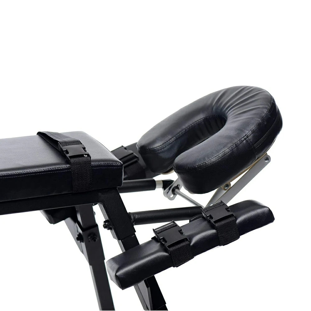 Stable Restraint Bench With Headrest And Wrist Straps