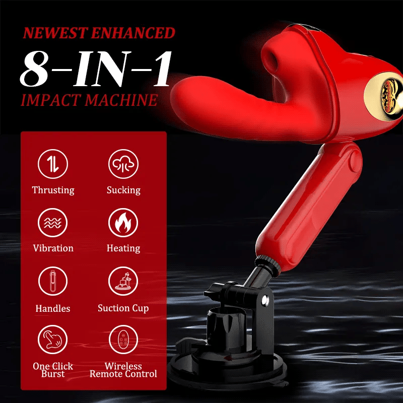 Automatic Sex Machine Hands Free 10 Speed Thrusting Vibrator With Heating