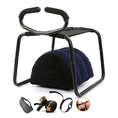 Bouncing Sex Chair With Armrests And Inflatable Cushion