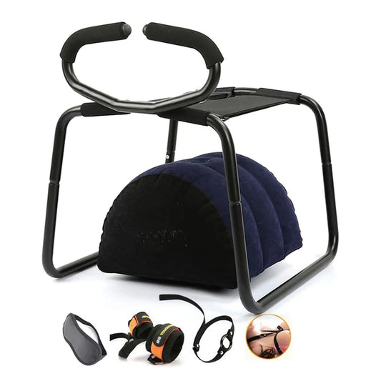 Bouncing Sex Chair With Armrests And Inflatable Cushion