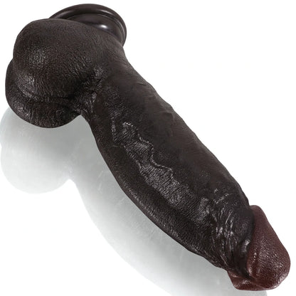 8.6" Black Silicone Dildo For Sex Chair