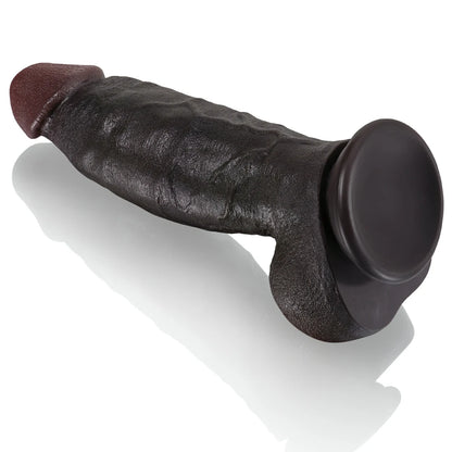 8.6" Black Silicone Dildo For Sex Chair