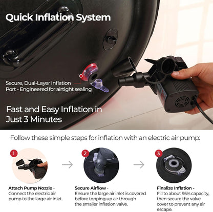 Reinforced Explosion-proof Inflatable Sex Sofa with Air Pump