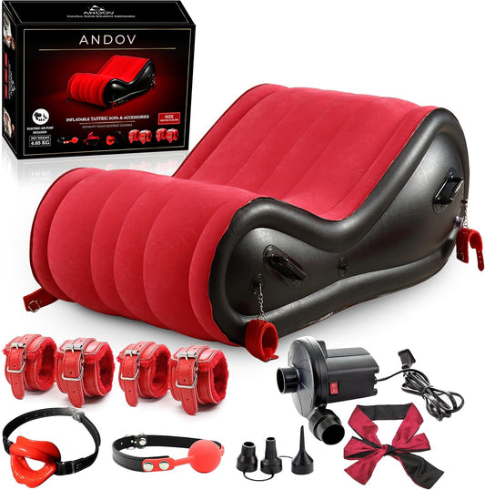 Reinforced Explosion-proof Inflatable Sex Sofa with Air Pump