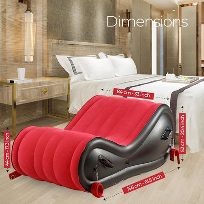 Reinforced Explosion-proof Inflatable Sex Sofa with Air Pump