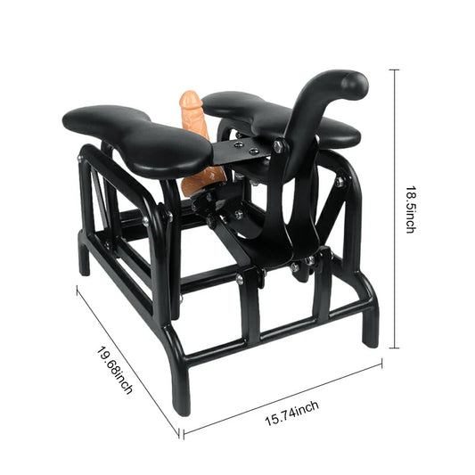 Black Heavy-Duty Dildo Chair