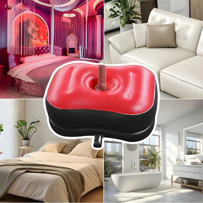 Elastic Sex Chair With Inflatable Cushion And Dildo