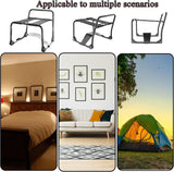 Black Foldable Bouncing Sex Chair with Armrests and Base