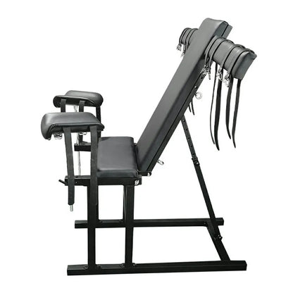 Heavy-Duty Sex Bench With Wrist Straps And Sex Machine