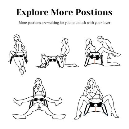 Large Bouncing Sex Chair with Suction Cup Dildo and Armrests