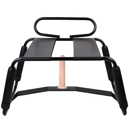 Large Bouncing Sex Chair with Suction Cup Dildo and Armrests