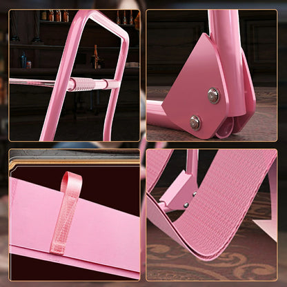Pink Foldable Bouncing Sex Chair with Armrests and Base