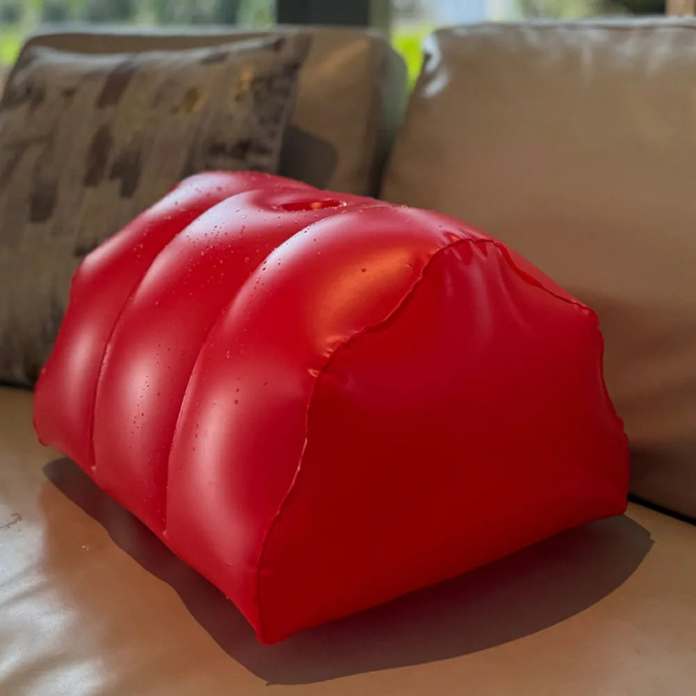 Red Inflatable Sex Stool With Pump And Dildo