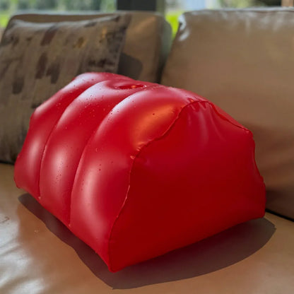 Red Inflatable Sex Stool With Pump And Dildo