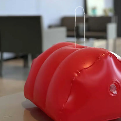 Red Inflatable Sex Stool With Pump And Dildo