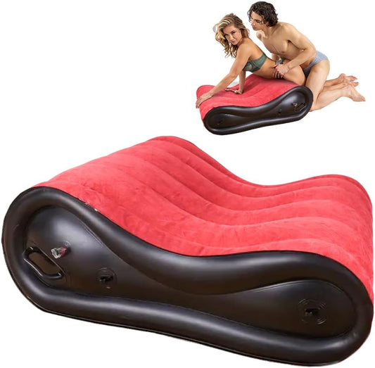 Red Classic Mini Inflatable Sex Sofa with Multi-Function Air Pump