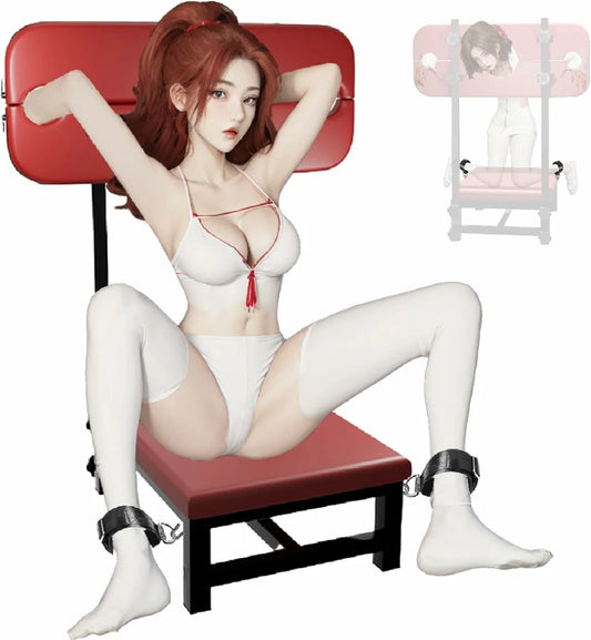 Restraint-Style Sex Bench With Neck And Wrist Support Slots