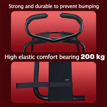 Ride Bangin Elastic Bench with Handles for Couples Men Women and Solo Play Black
