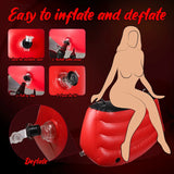 Riding Sex Cushion Inflatable Chair with Dildo Mount & Stable Handles