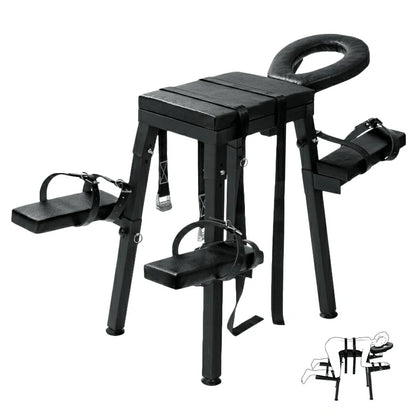Sex Bench with Adjustable Wrist Straps