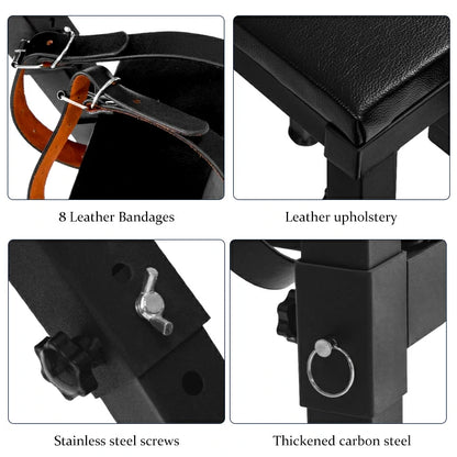 Sex Bench with Adjustable Wrist Straps